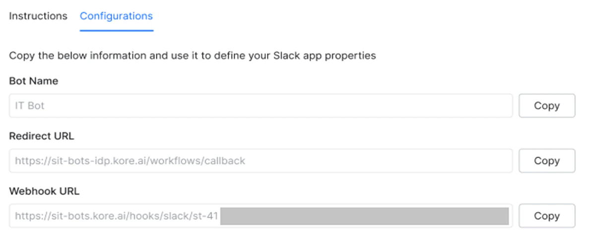 slack configuration