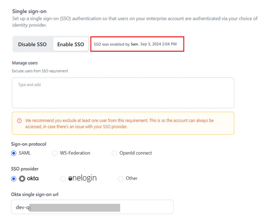 sso timestamp