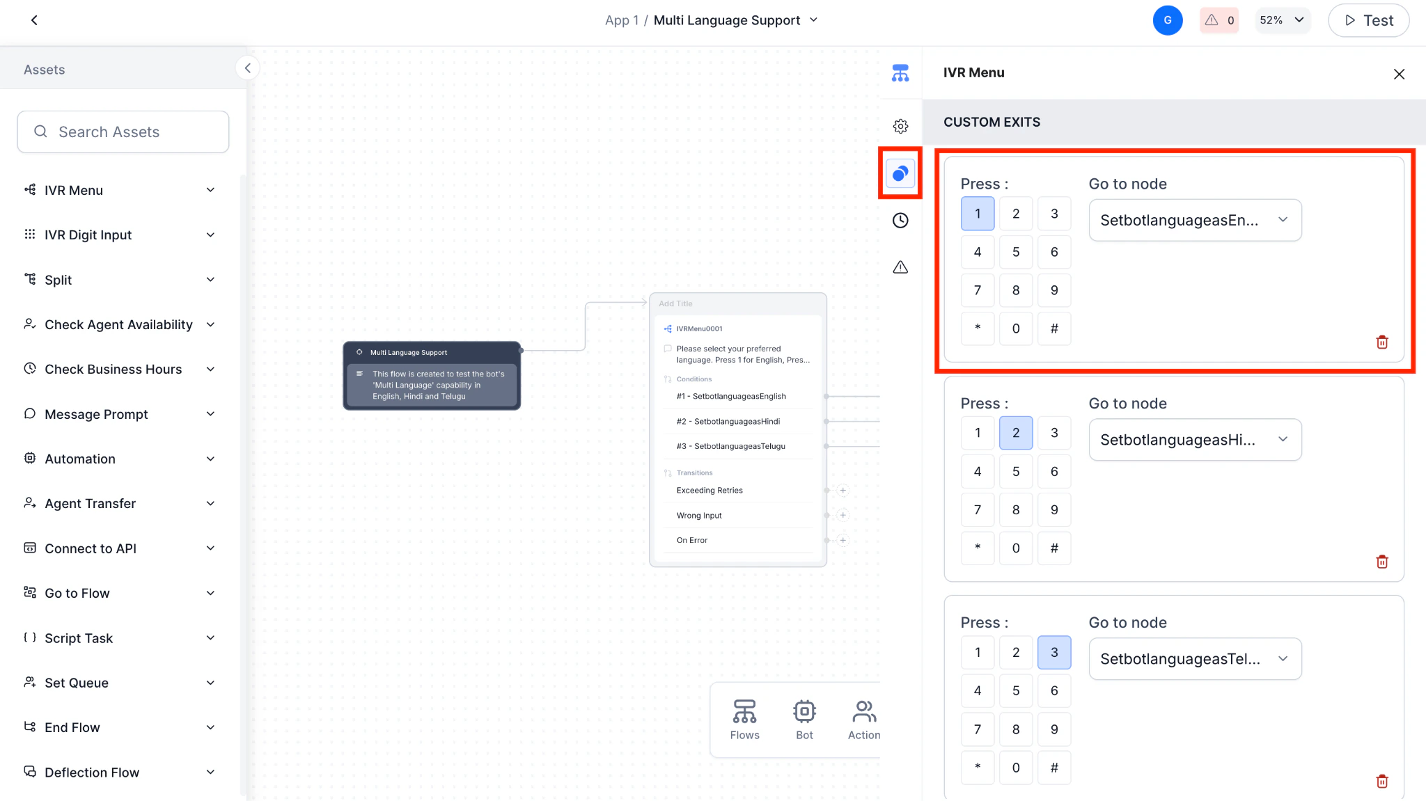 IVR Digit Input