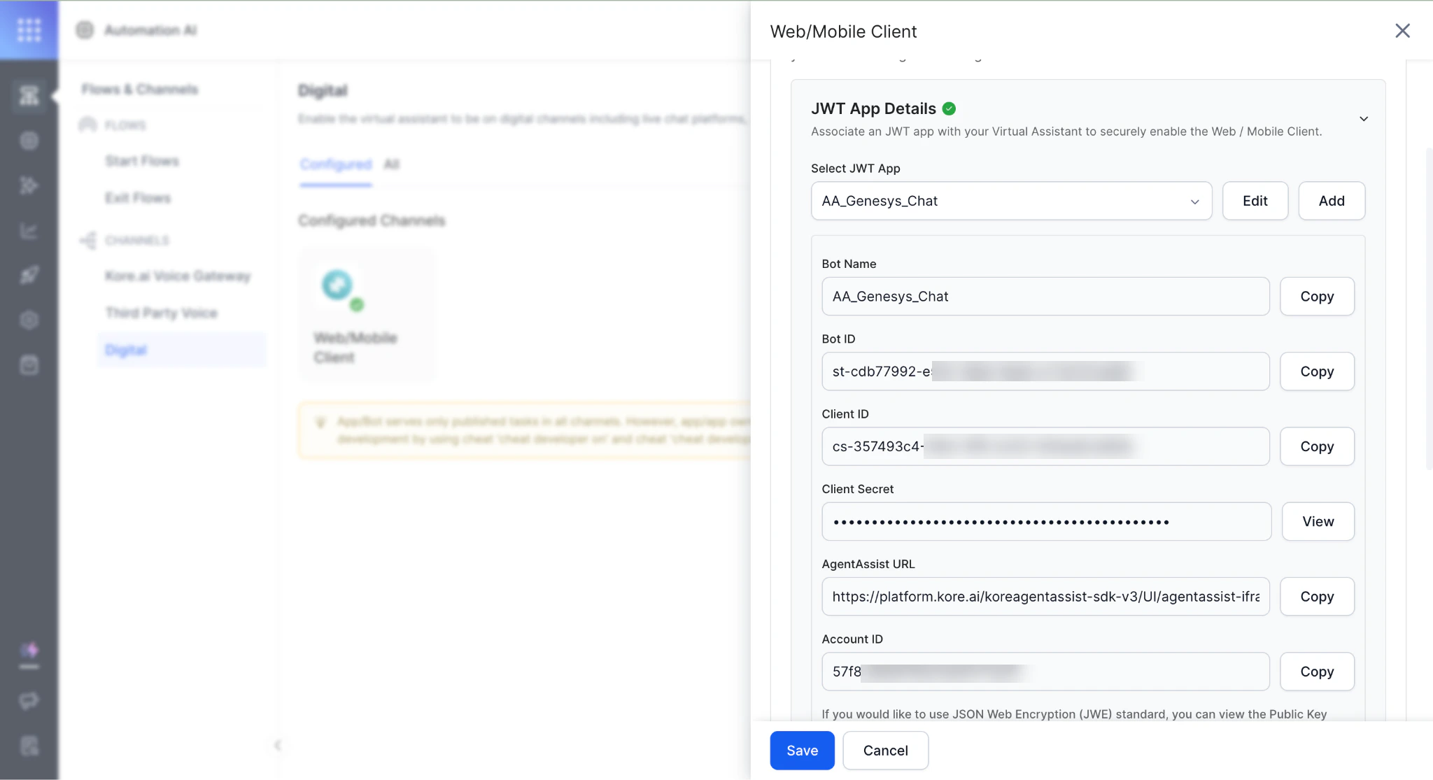Web Mobile Client