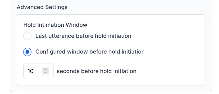 Advanced Settings