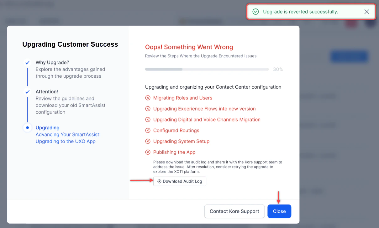 Download Audit Log