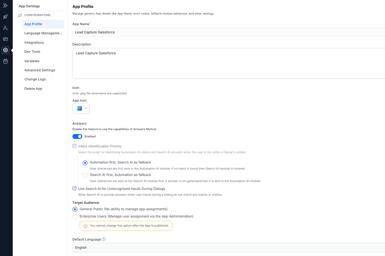 General Settings