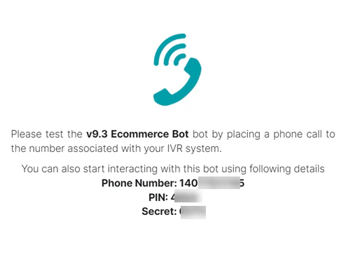 IVR configuration