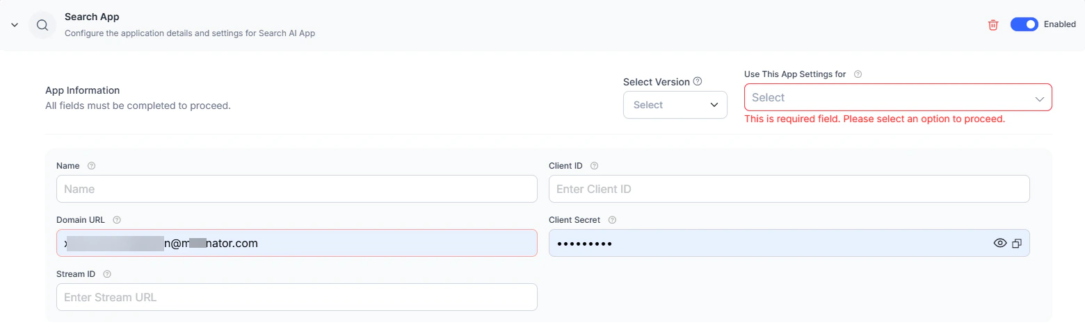 Add Search AI App