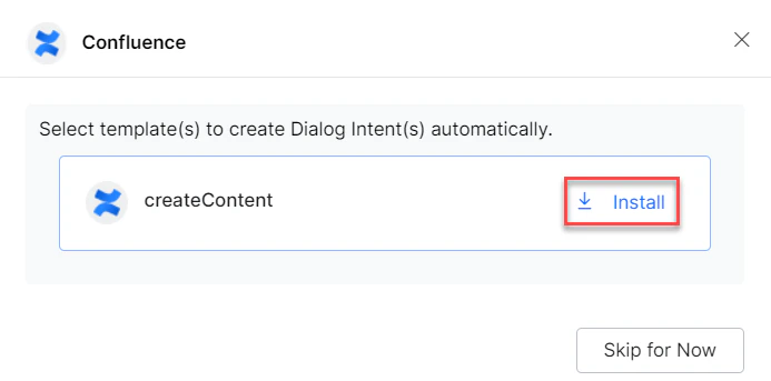 Install template