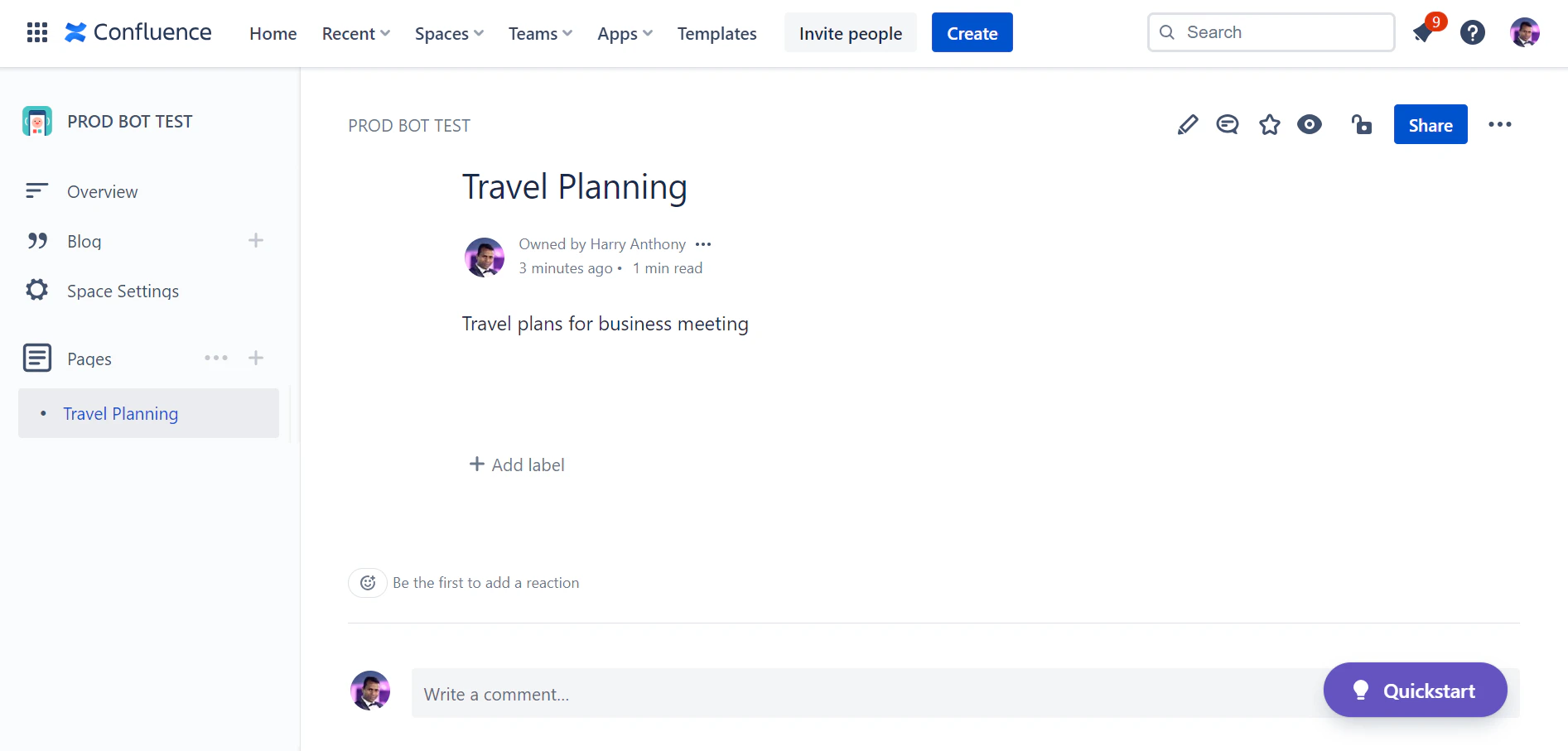 View page