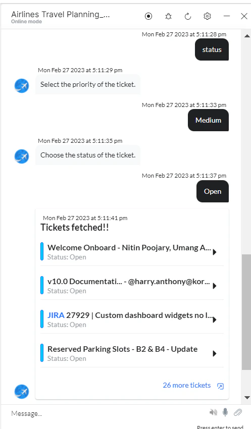 VA console prompt