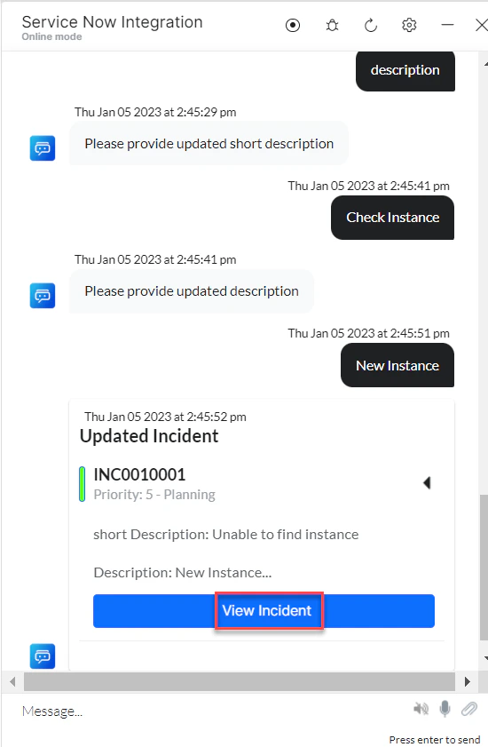 Incident updated