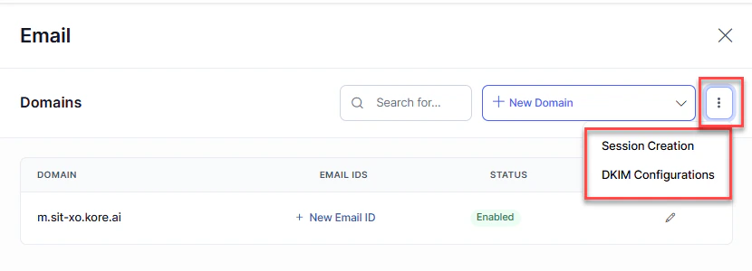 Email Settings