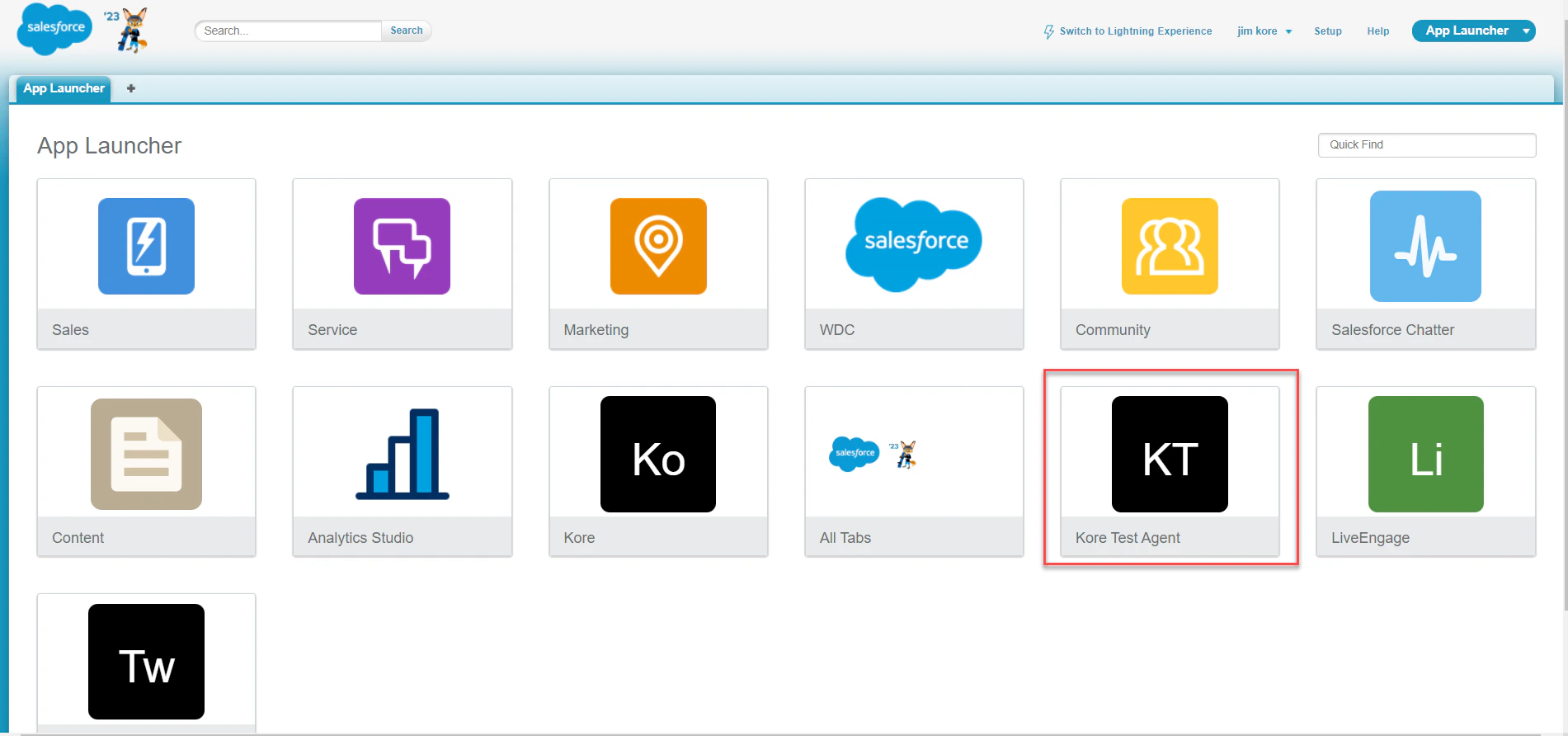 Open chat console