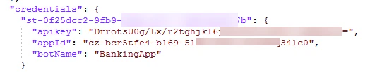 Kore credentials configuration