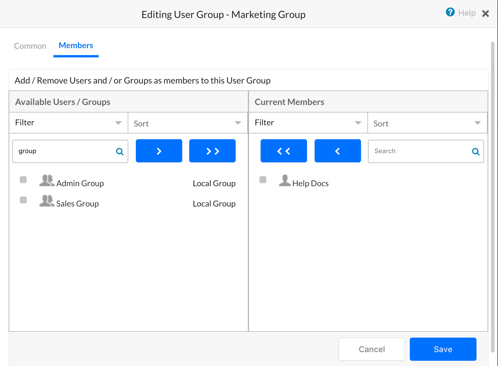 Modify Group
