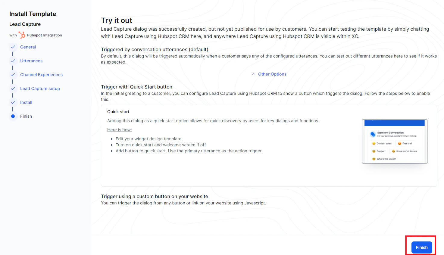 Install Template