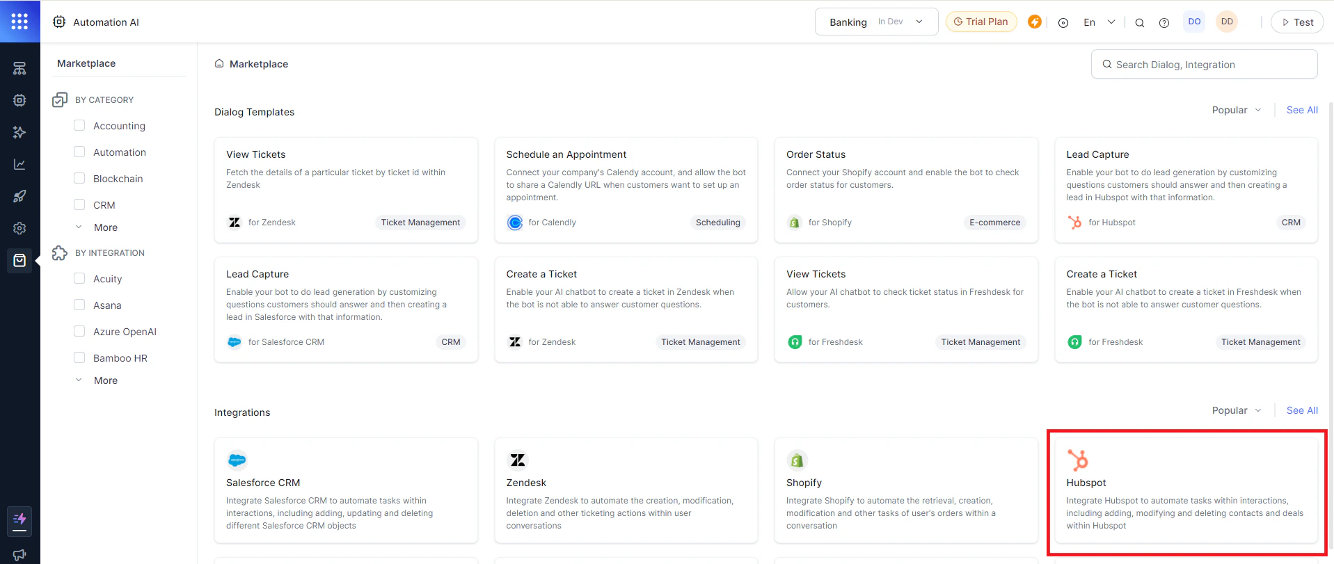 Marketplace HubSpot