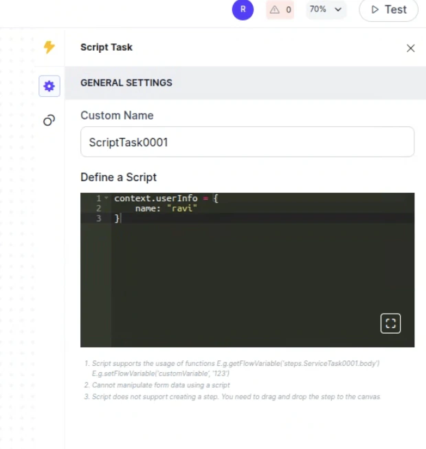 Metadata variables
