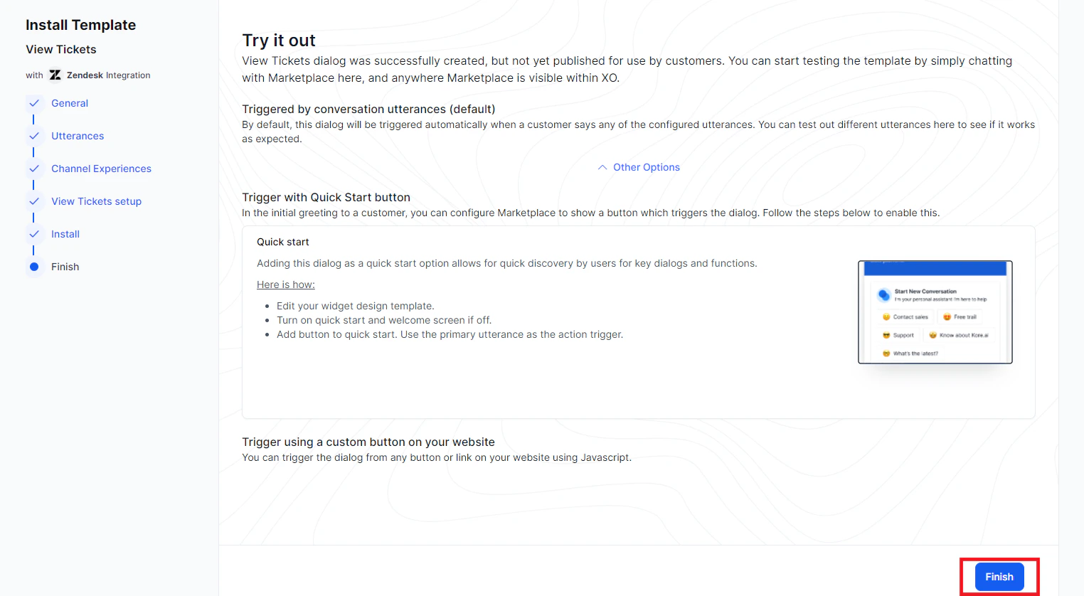 Install Template