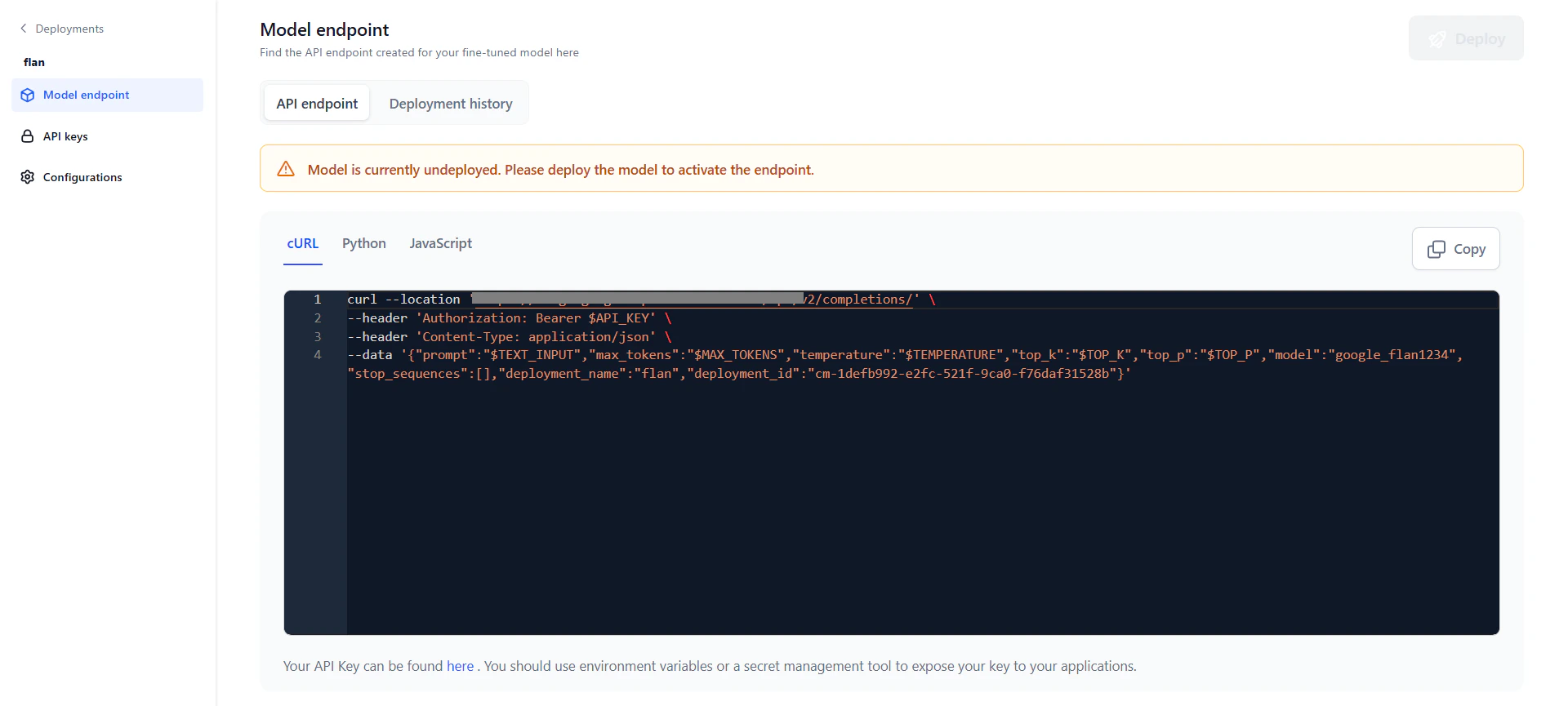 Fine-tune deployments