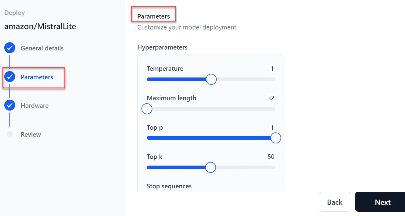 Parameters