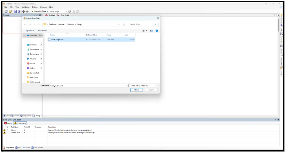 Save Studio Script