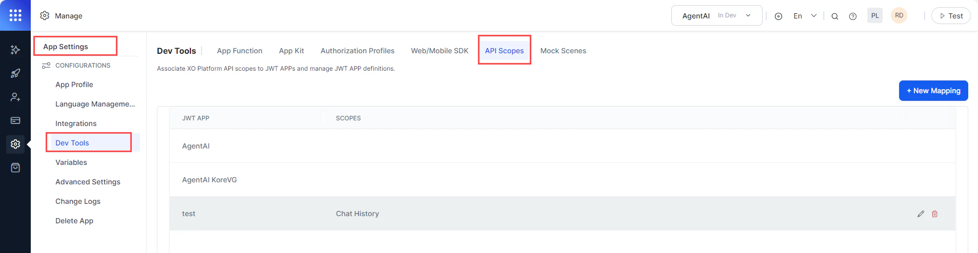 API Scopes