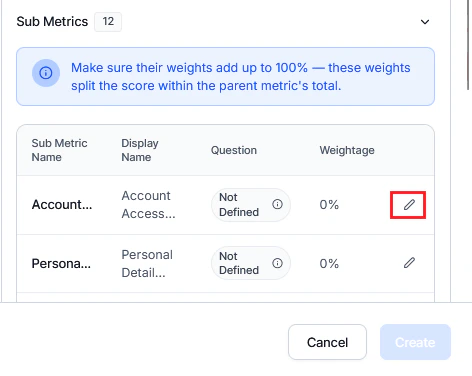 AI Agent Sub-Metrics