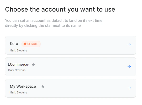 Account Selection