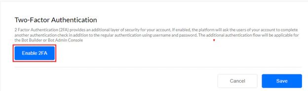 Enable 2FA