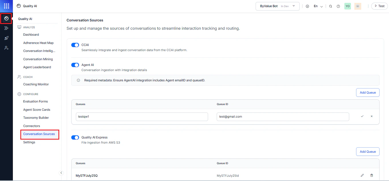 Conversation Sources