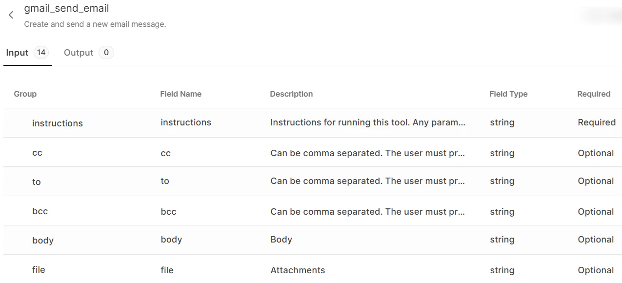 Tool configuration