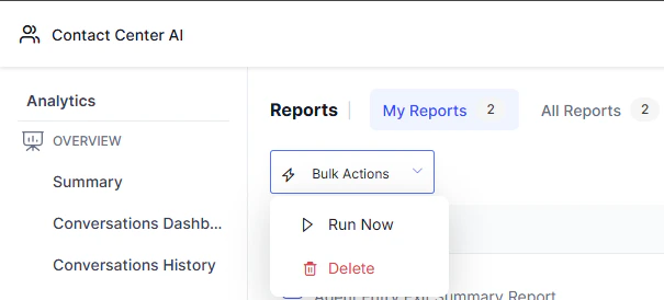 Bulk Actions