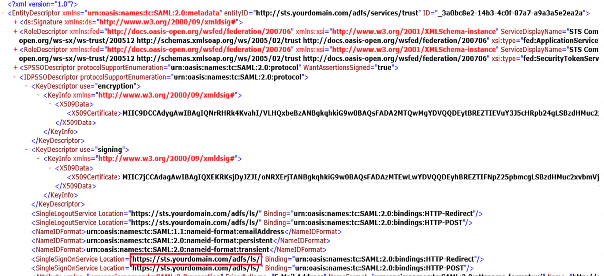 copy idp url