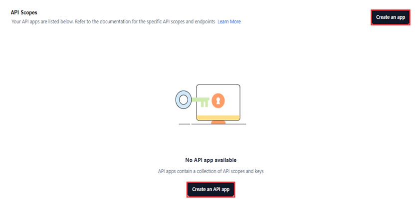 create api app