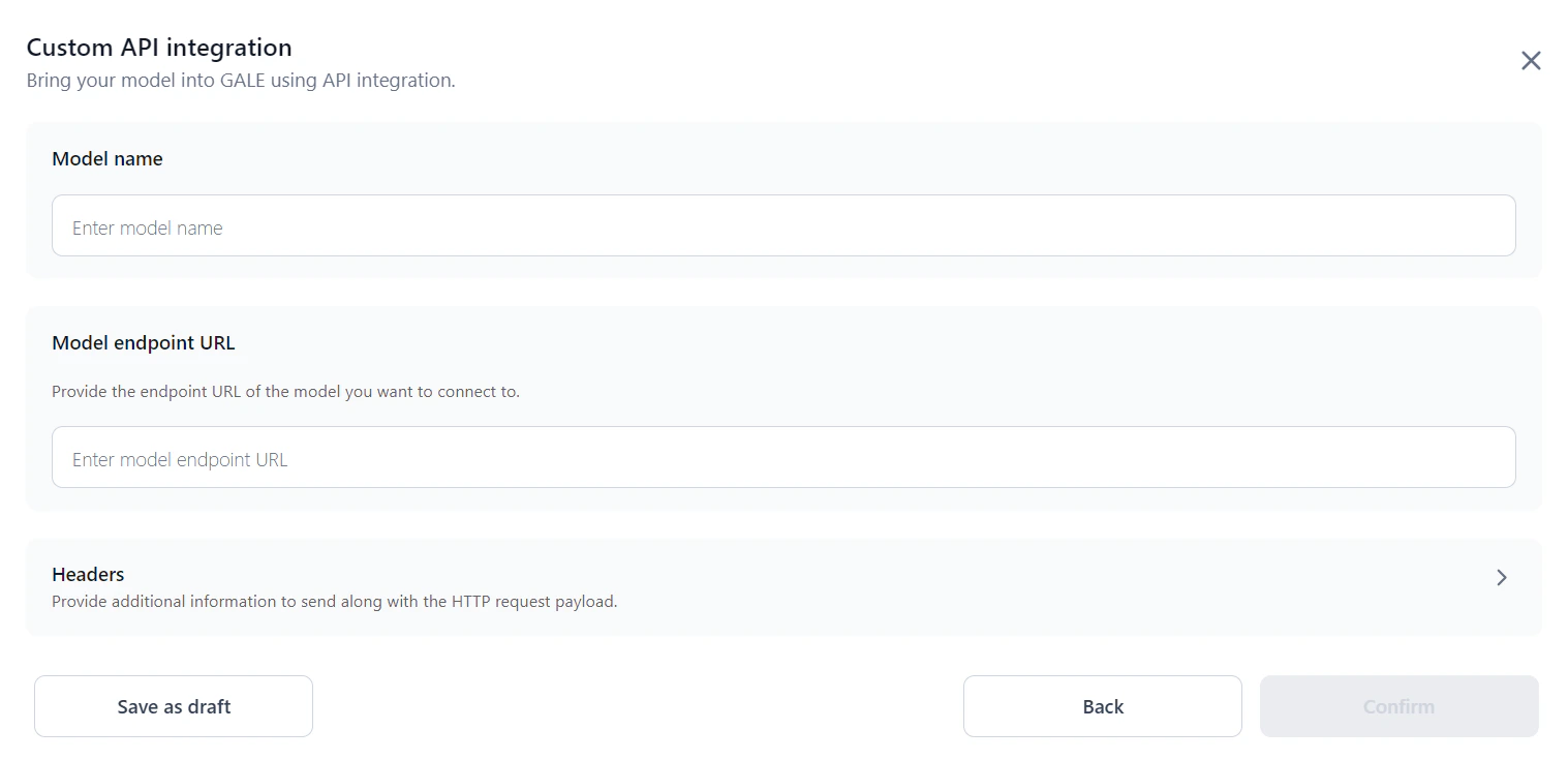 Custom API Integration General Details