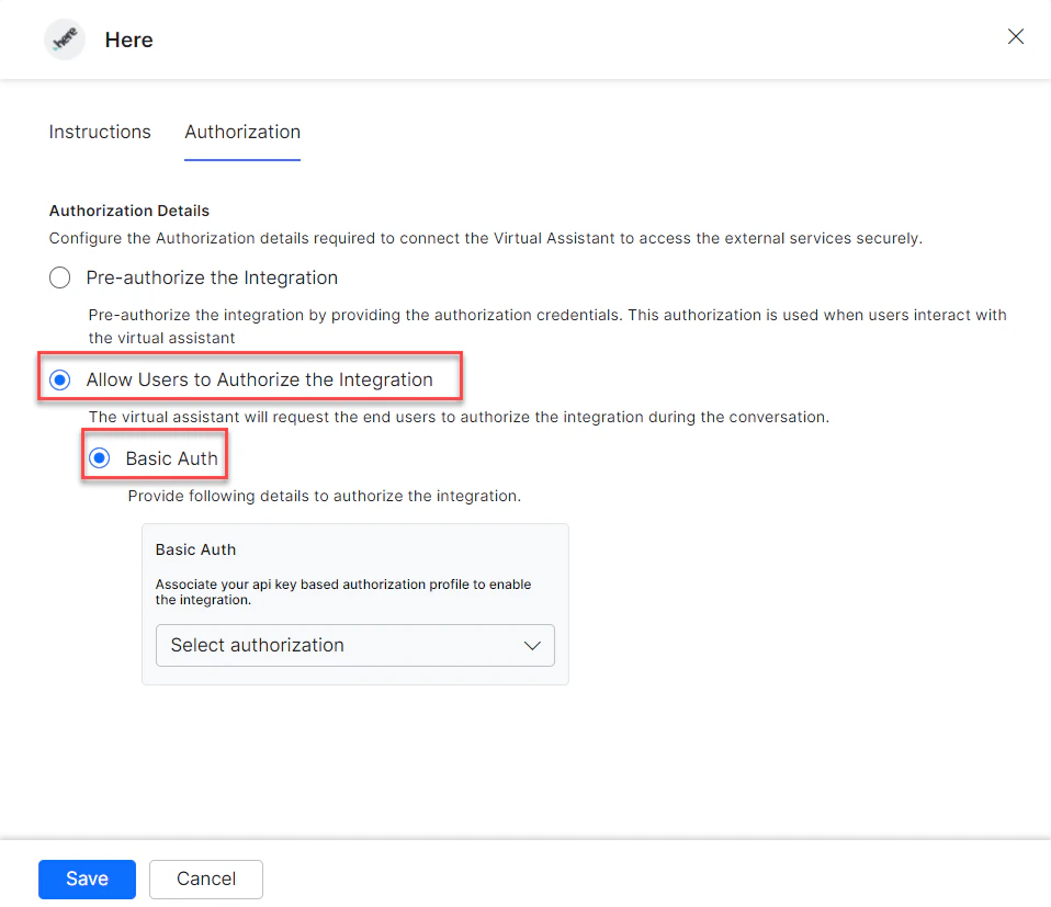 Create new auth