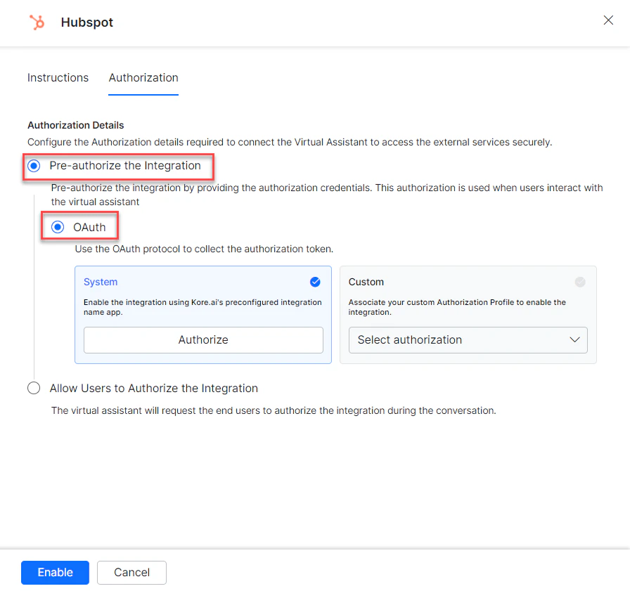 Auth type-OAuth