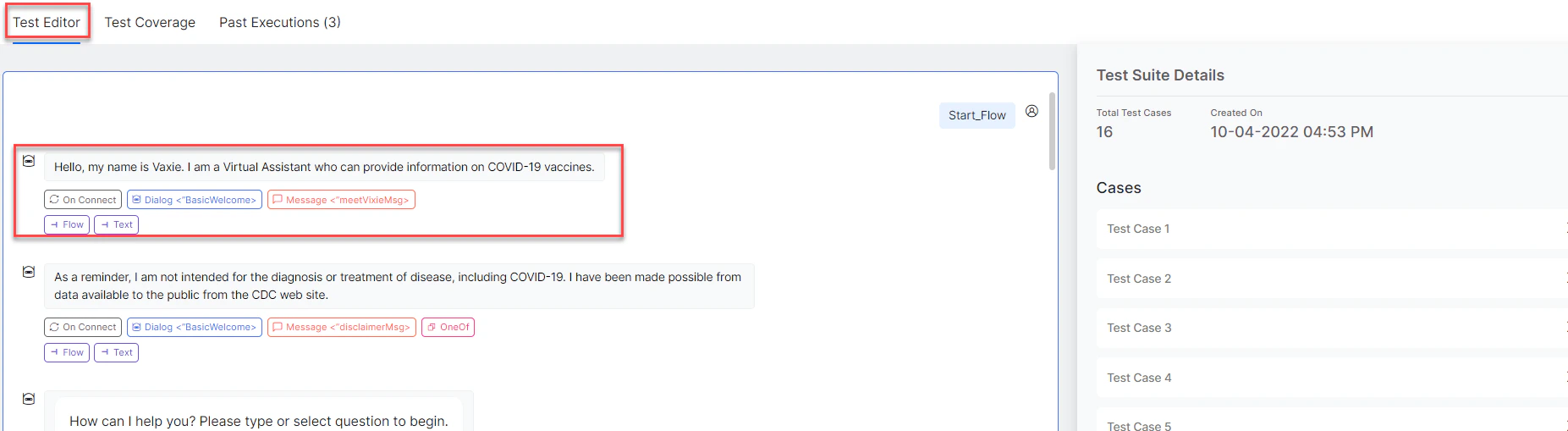 Test Editor