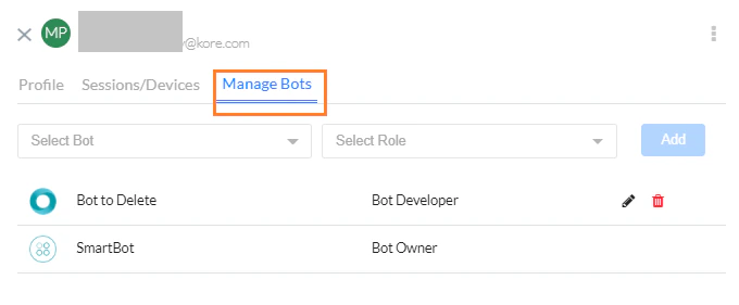 Manage Bots