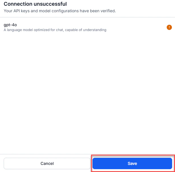 Connection Save