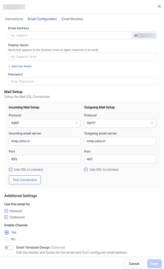 Email Configuration