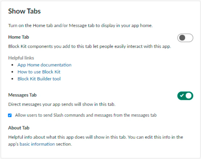 enable interactions