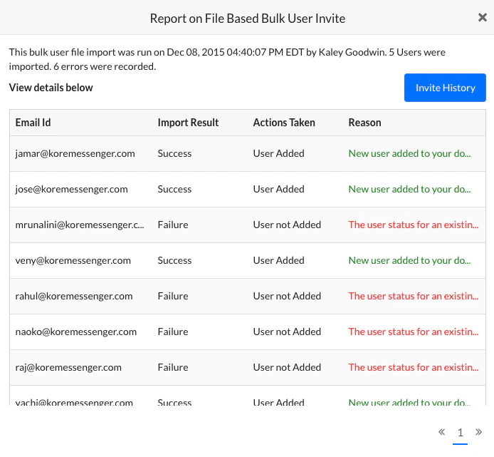 Import Report