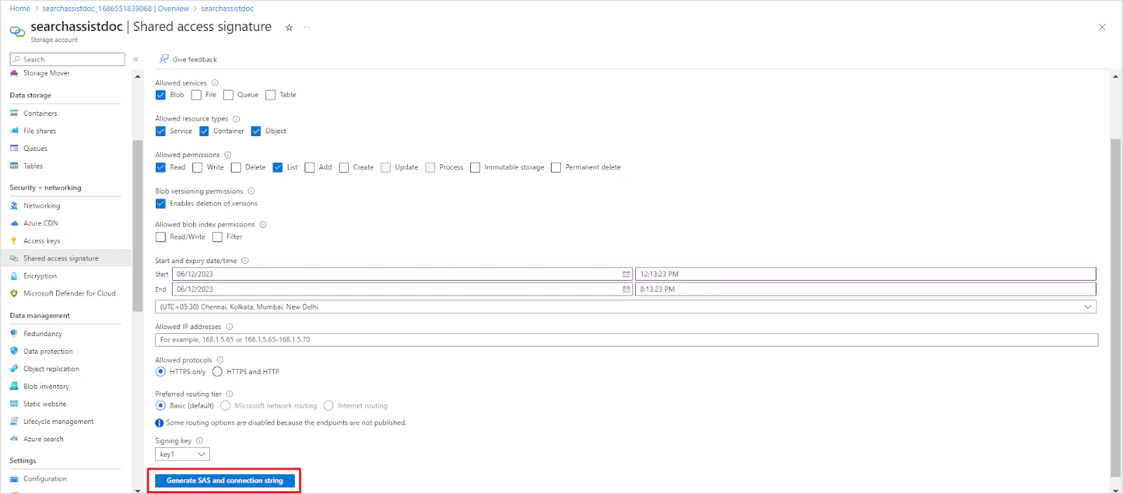 Generate Connection String