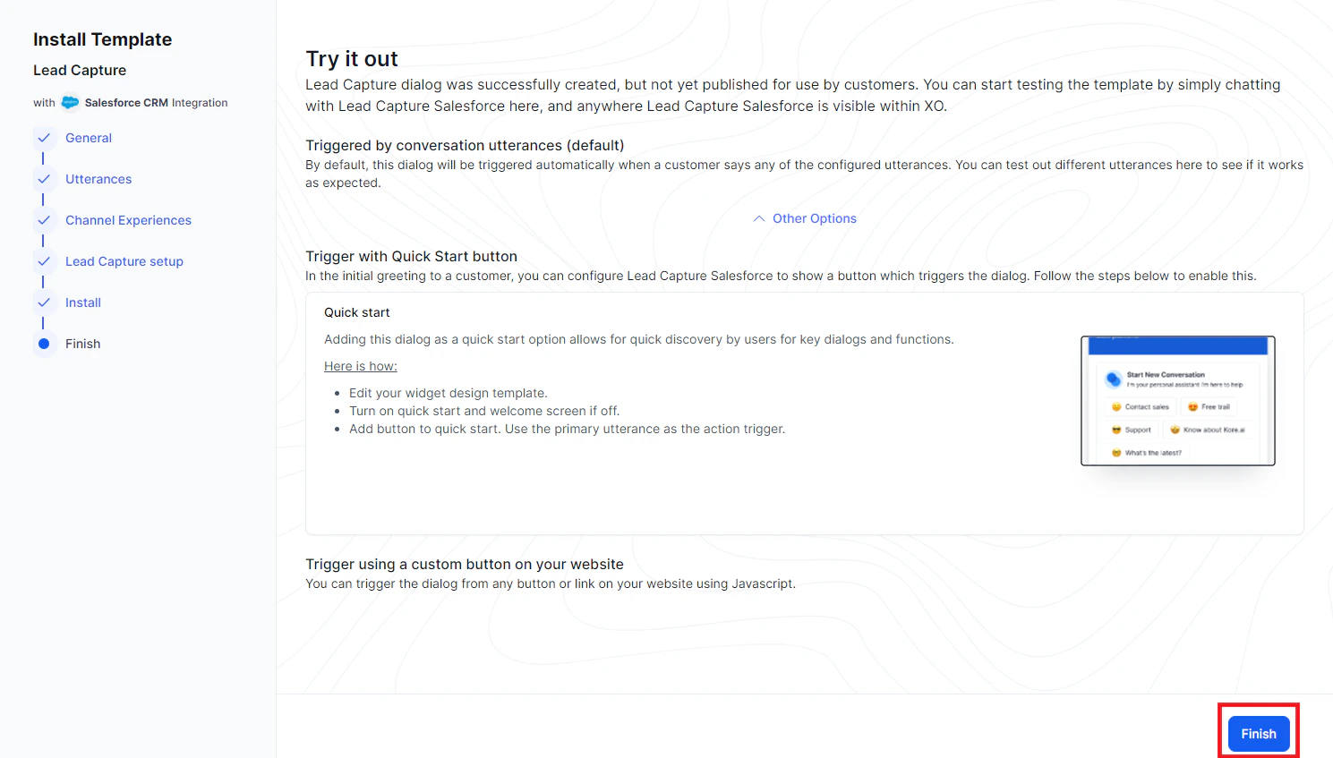 Install Template