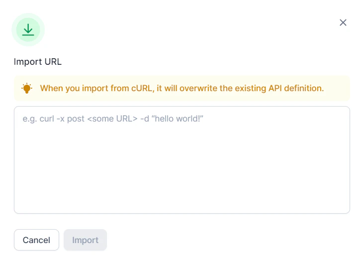 Import URL