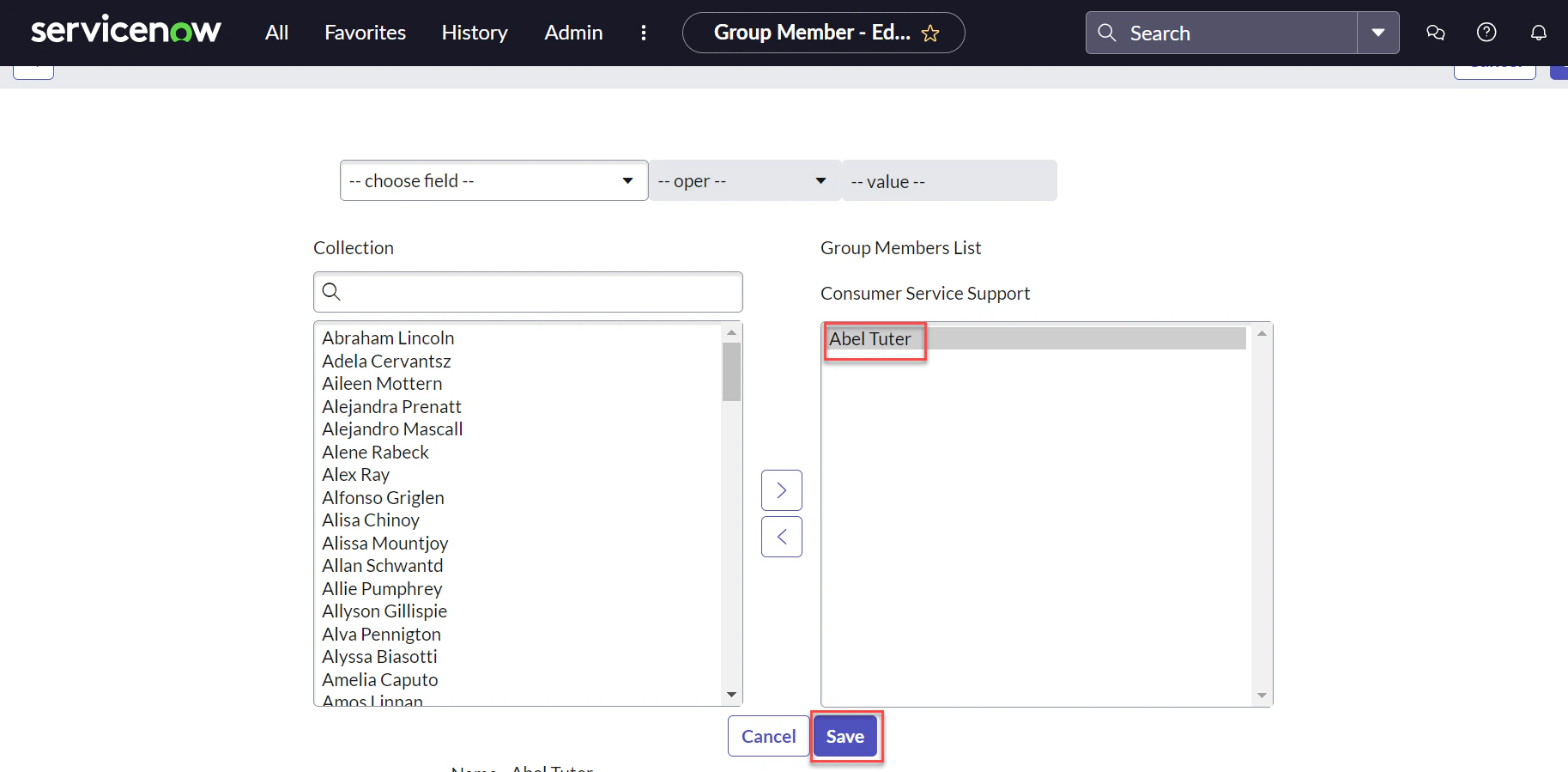 Assign user to group