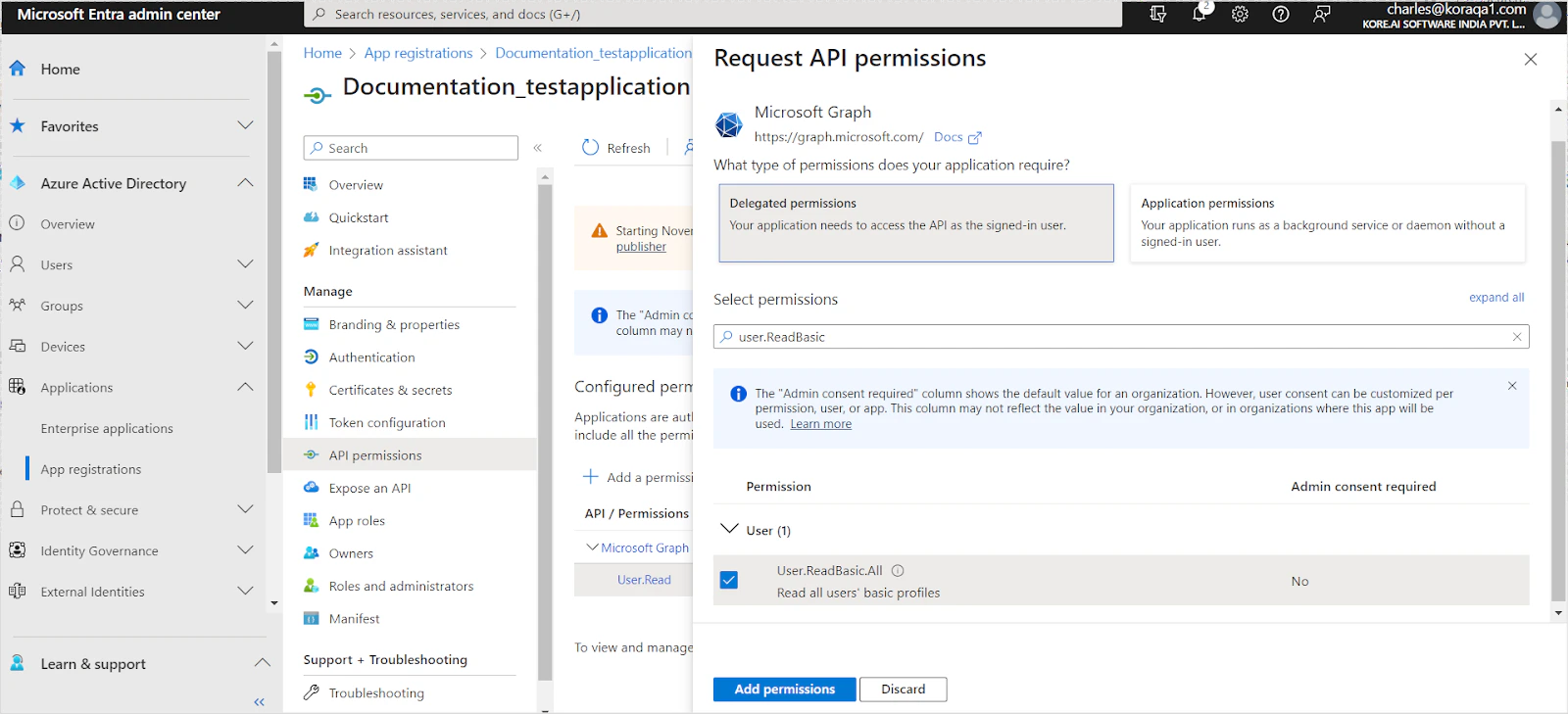 Request Permissions