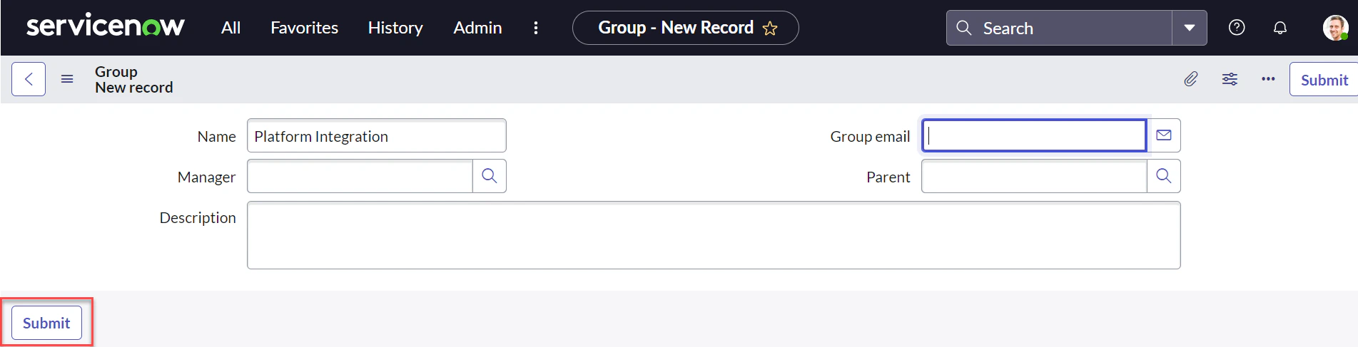 Group details