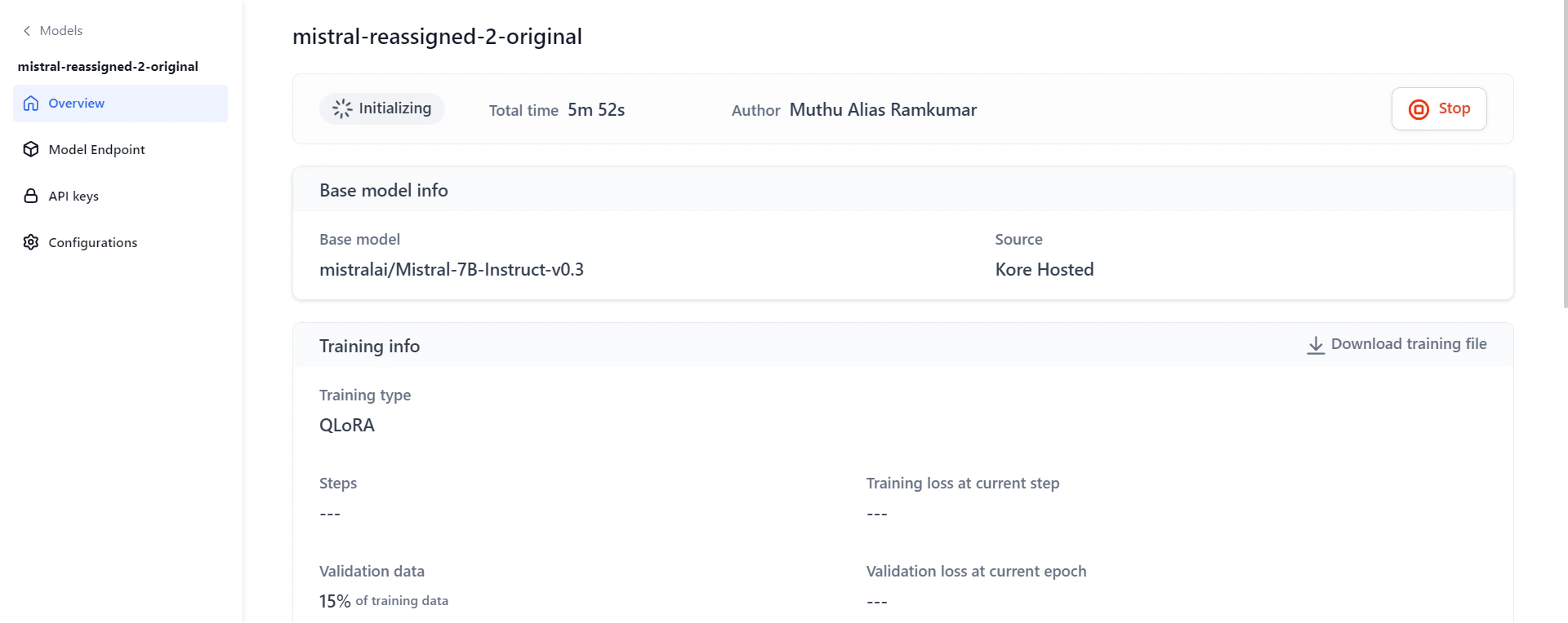 Overview Page