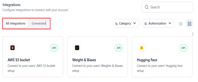 all integrations